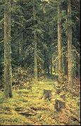 Ivan Shishkin Coniferous Forest Spain oil painting artist